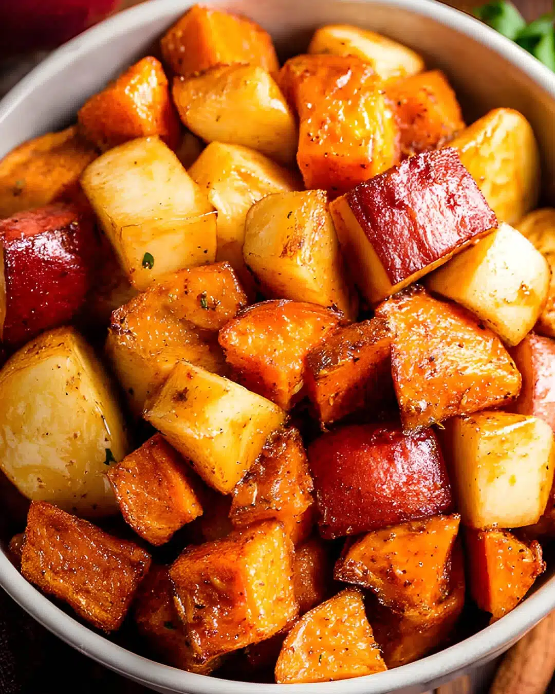 Ingredients for Roasted Apples and Sweet Potatoes Recipe