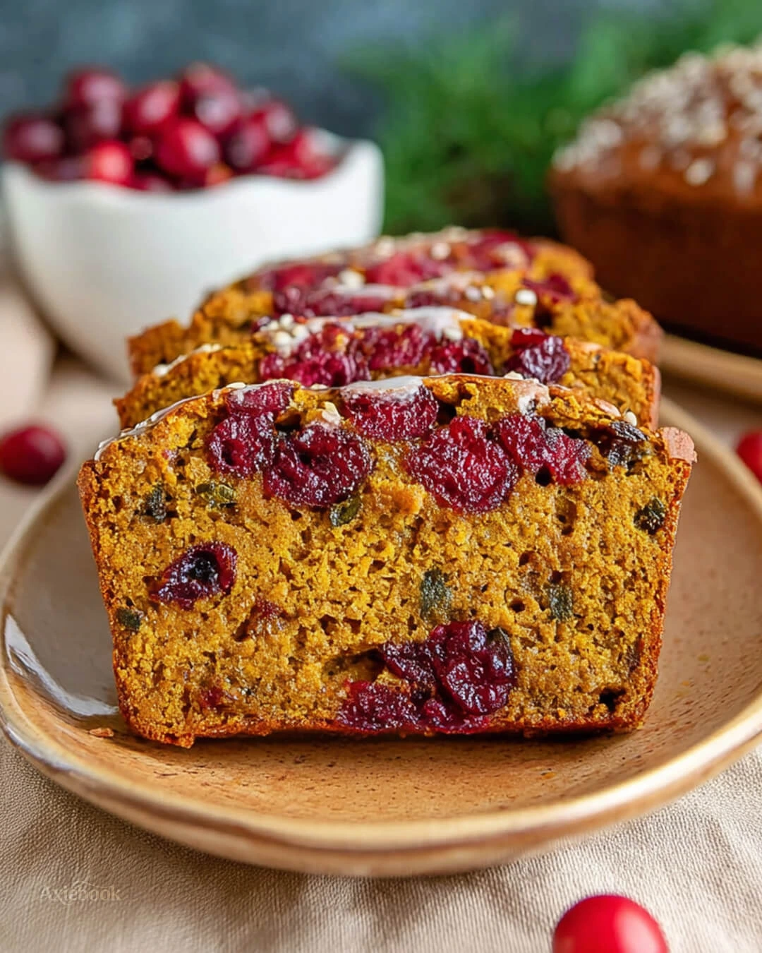 My Method for Pumpkin Cranberry Bread