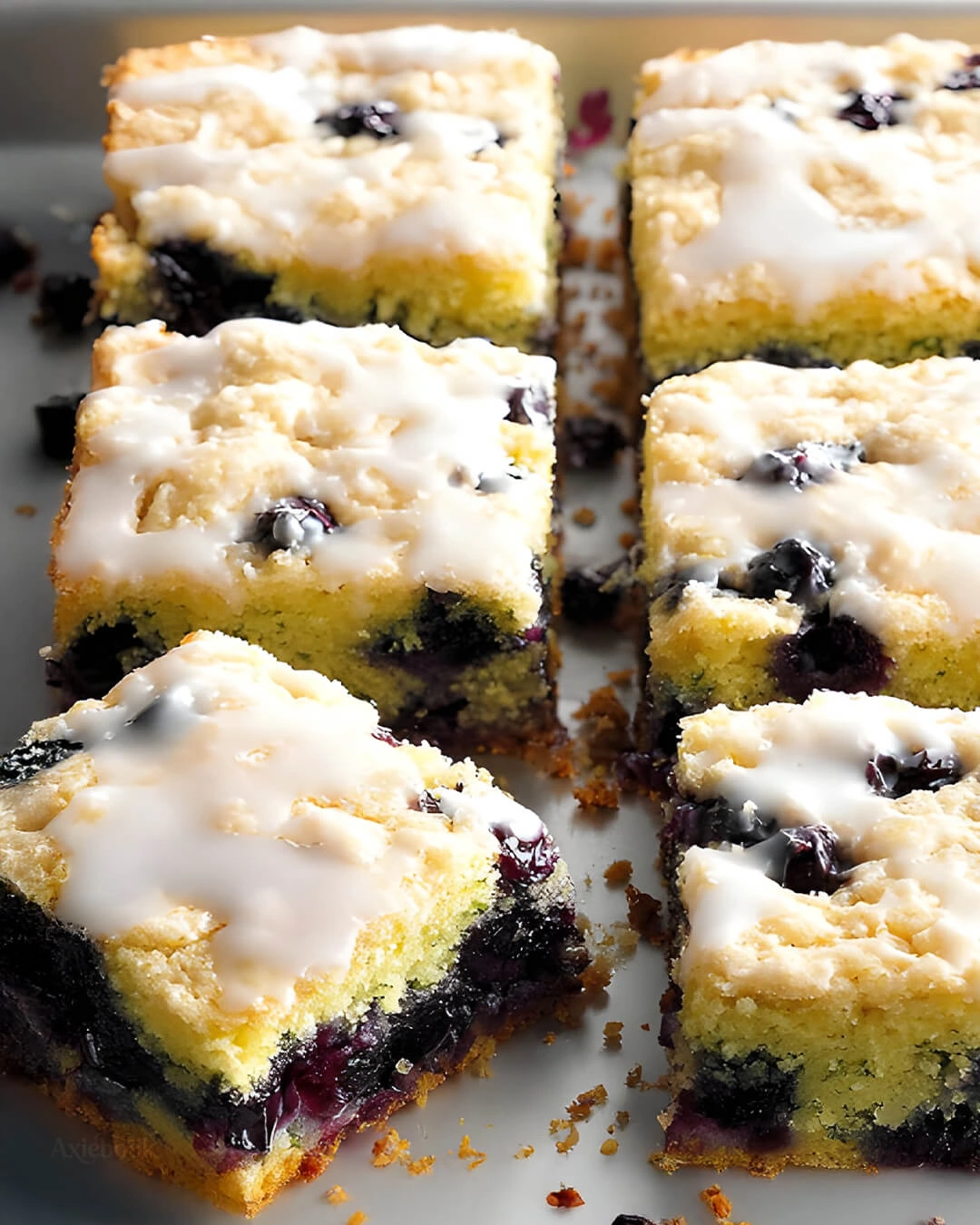 My ingredient list for Blueberry Zucchini Squares