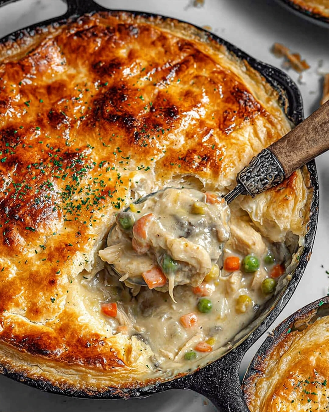 My ingredient list for Skillet Chicken Pot Pie