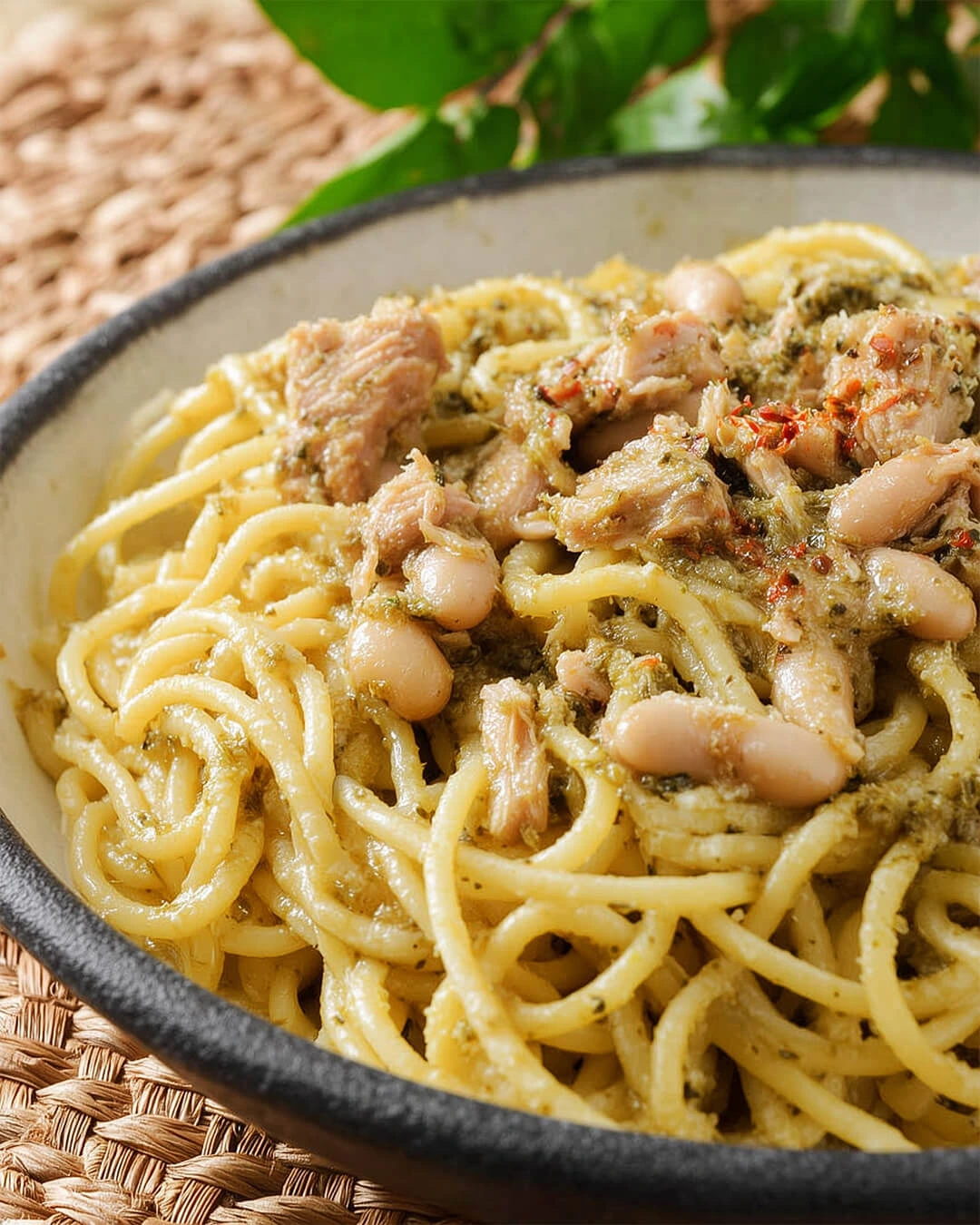 My ingredient list for Spaghetti with Tuna and White Beans