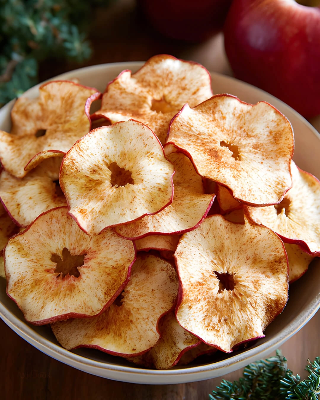 My kitchen secrets for getting this Crispy Baked Apple Chips just right