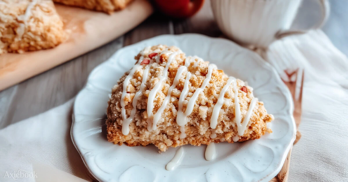 Perfect Crumbly Apple Streusel Scones