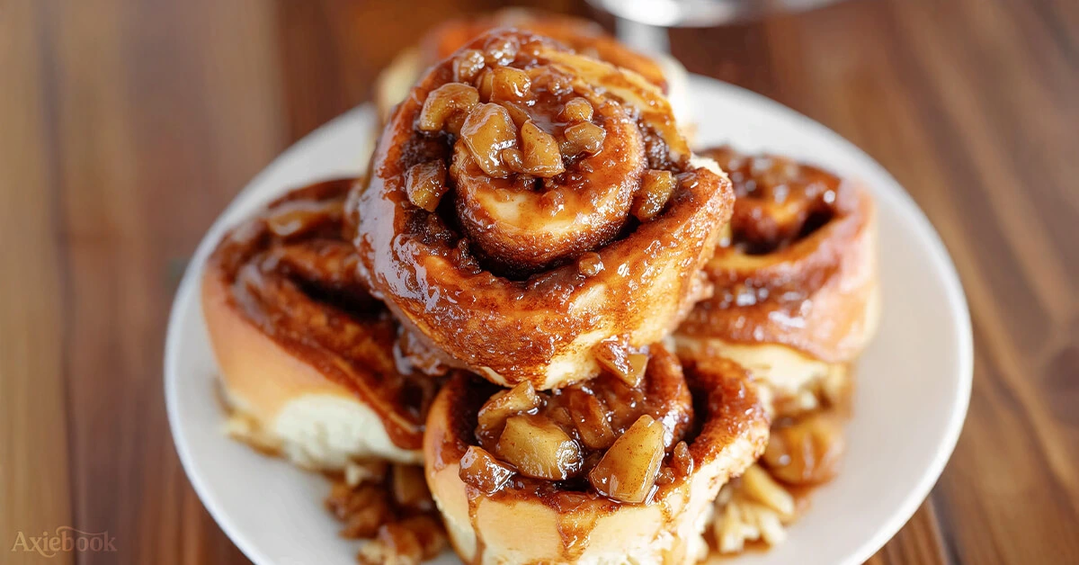 The Best Glazed Apple Cinnamon Rolls
