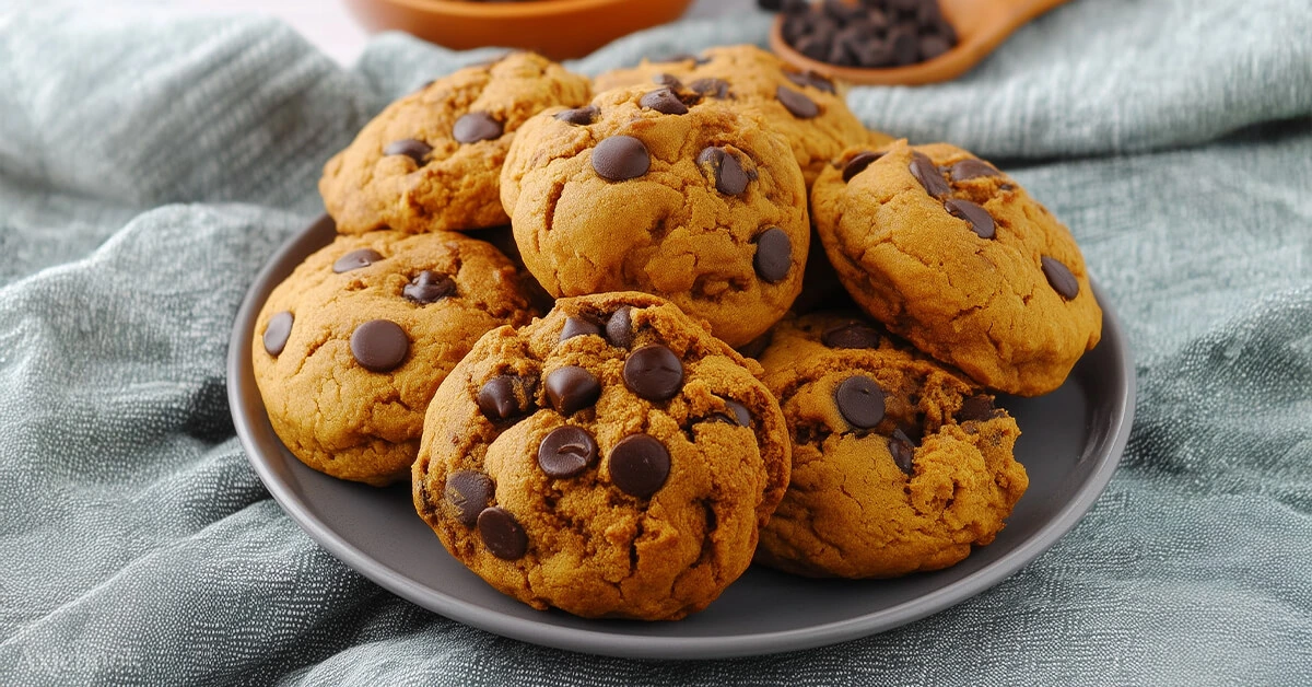 The Best Gluten Free Pumpkin Spice Chocolate Chip Cookies