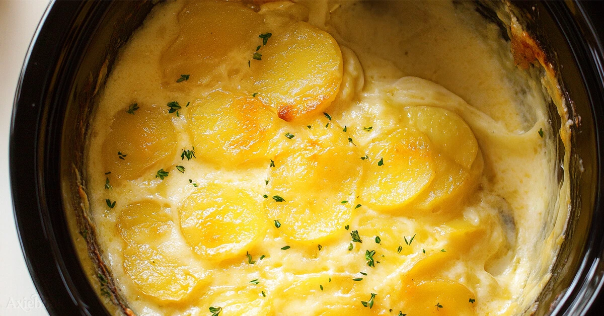 The Ingredients for This Crockpot scalloped potatoes