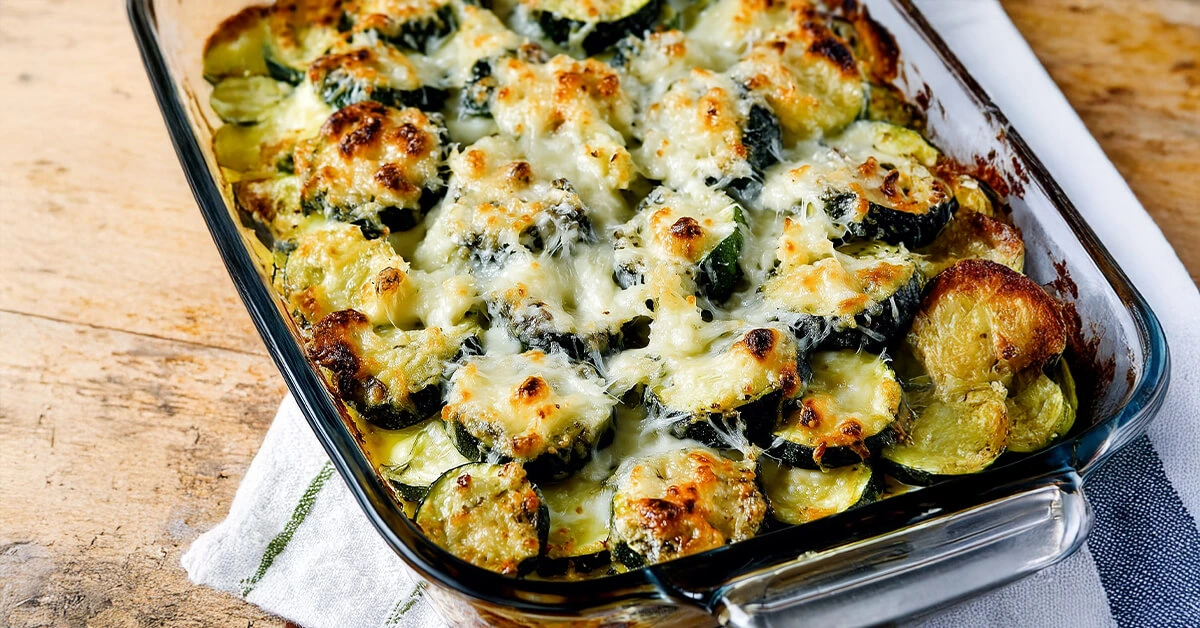 The Perfect Cheesy Zucchini Bake