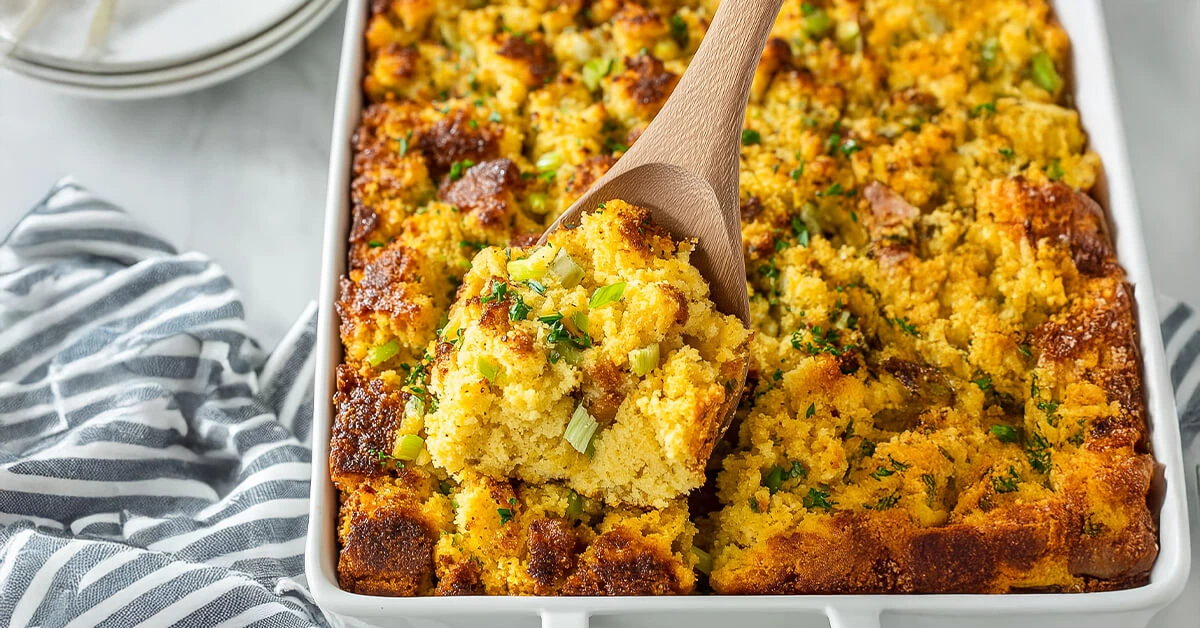 Traditional Southern Cornbread Dressing