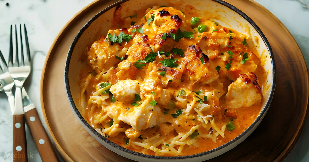 Ultimate Creamy Pumpkin and Parmesan Chicken Skillet
