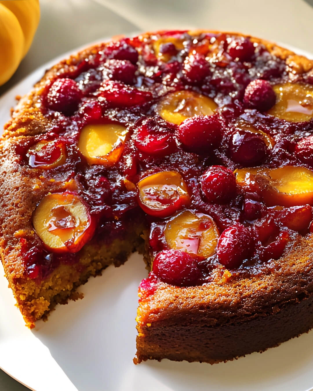 What you will need to make this Cranberry Pumpkin Upside down Cake