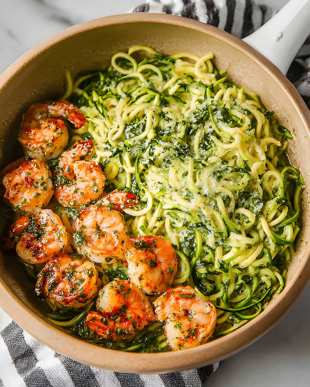What you will need to make this Garlic Butter Shrimp Zucchini Noodles