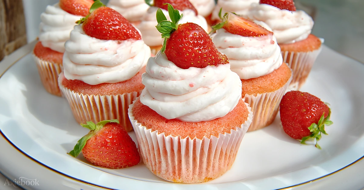 Easy Strawberry Cupcakes Recipe