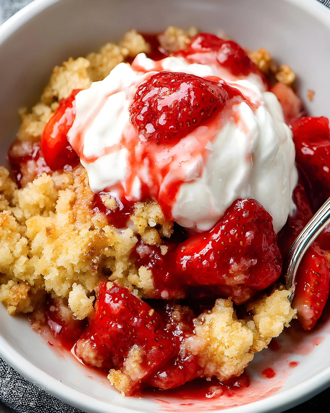 Everything you need for the perfect Strawberry Crumble