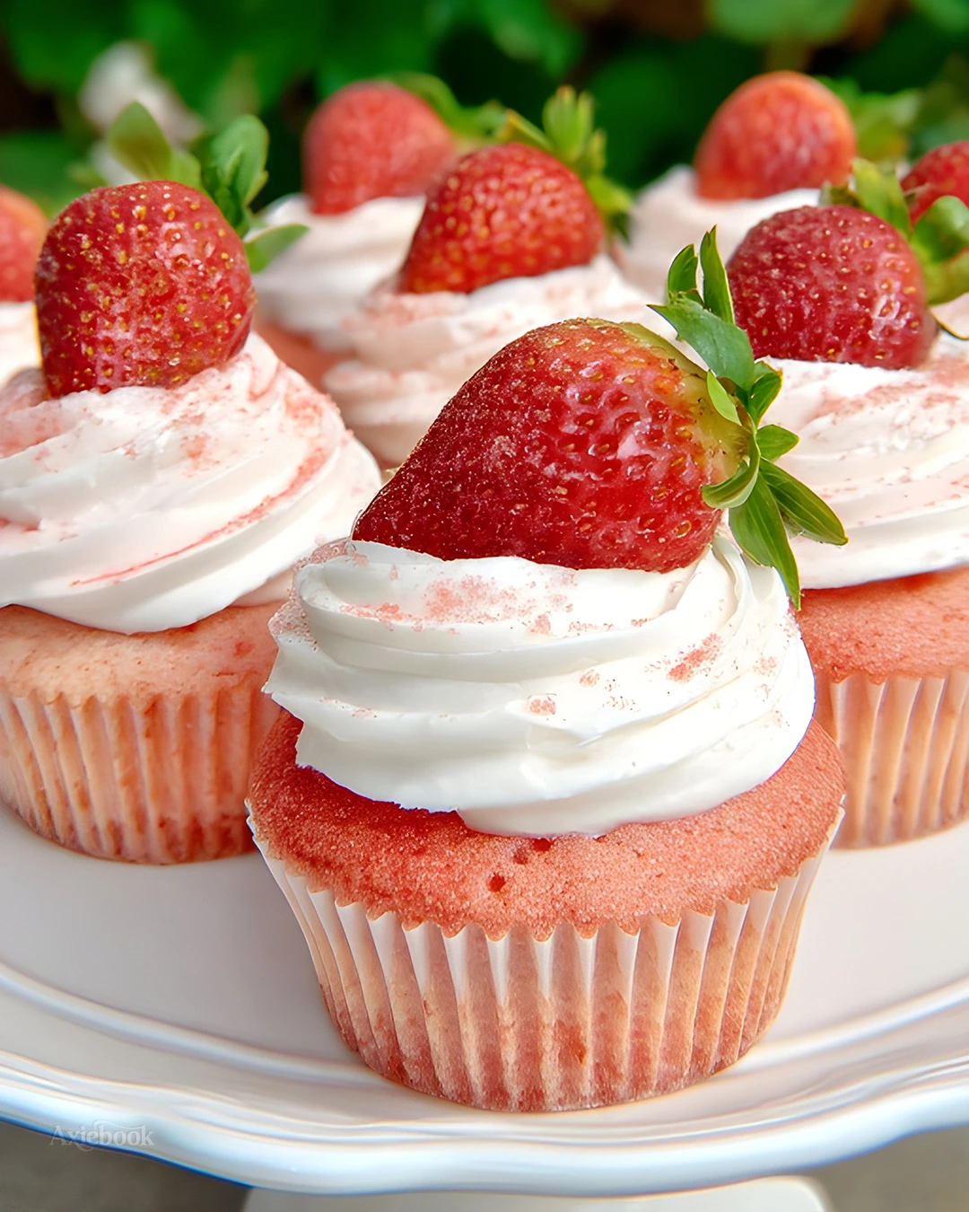 Everything you need for the perfect Strawberry Cupcakes