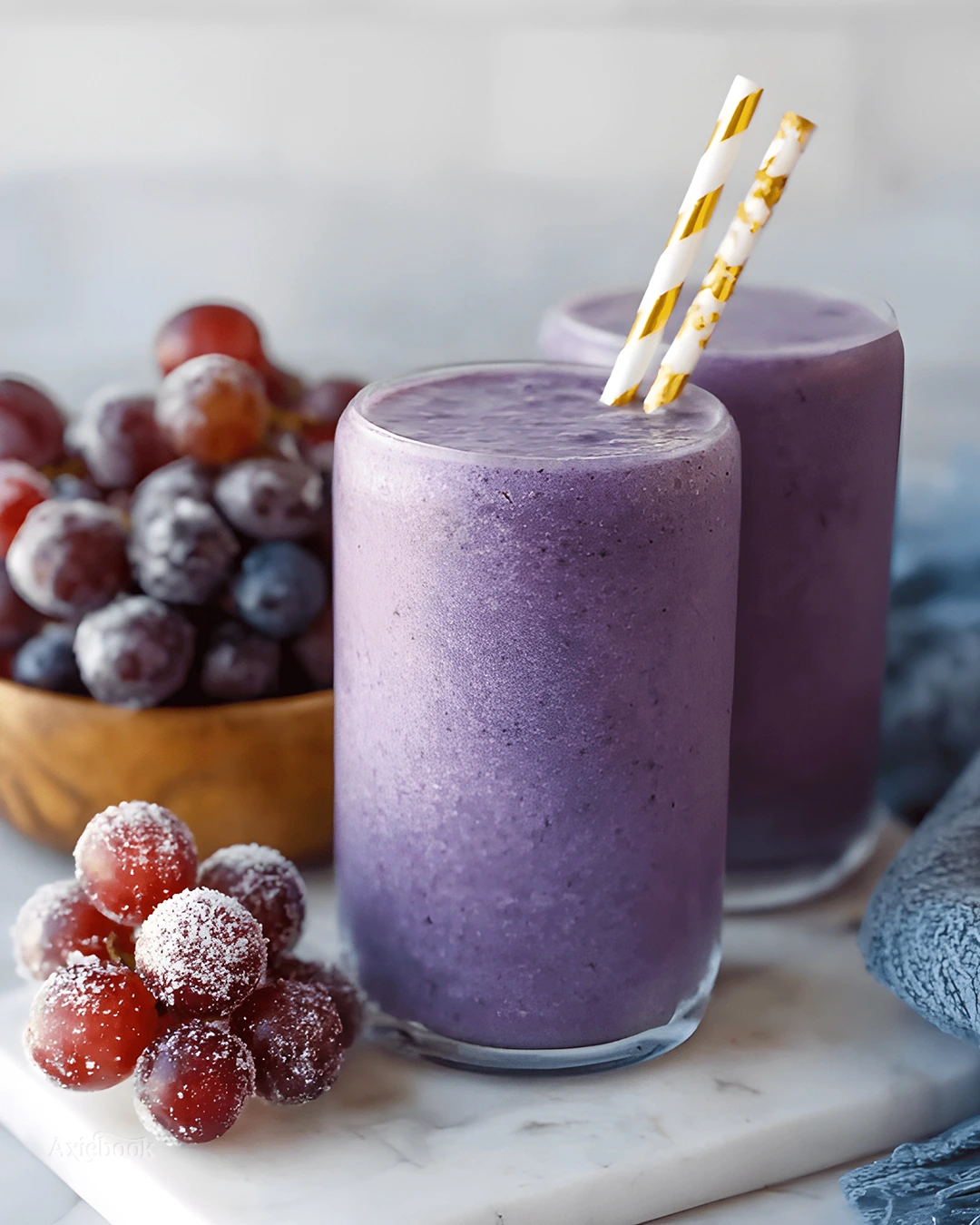 My ingredient list for Grape Banana Power Shake