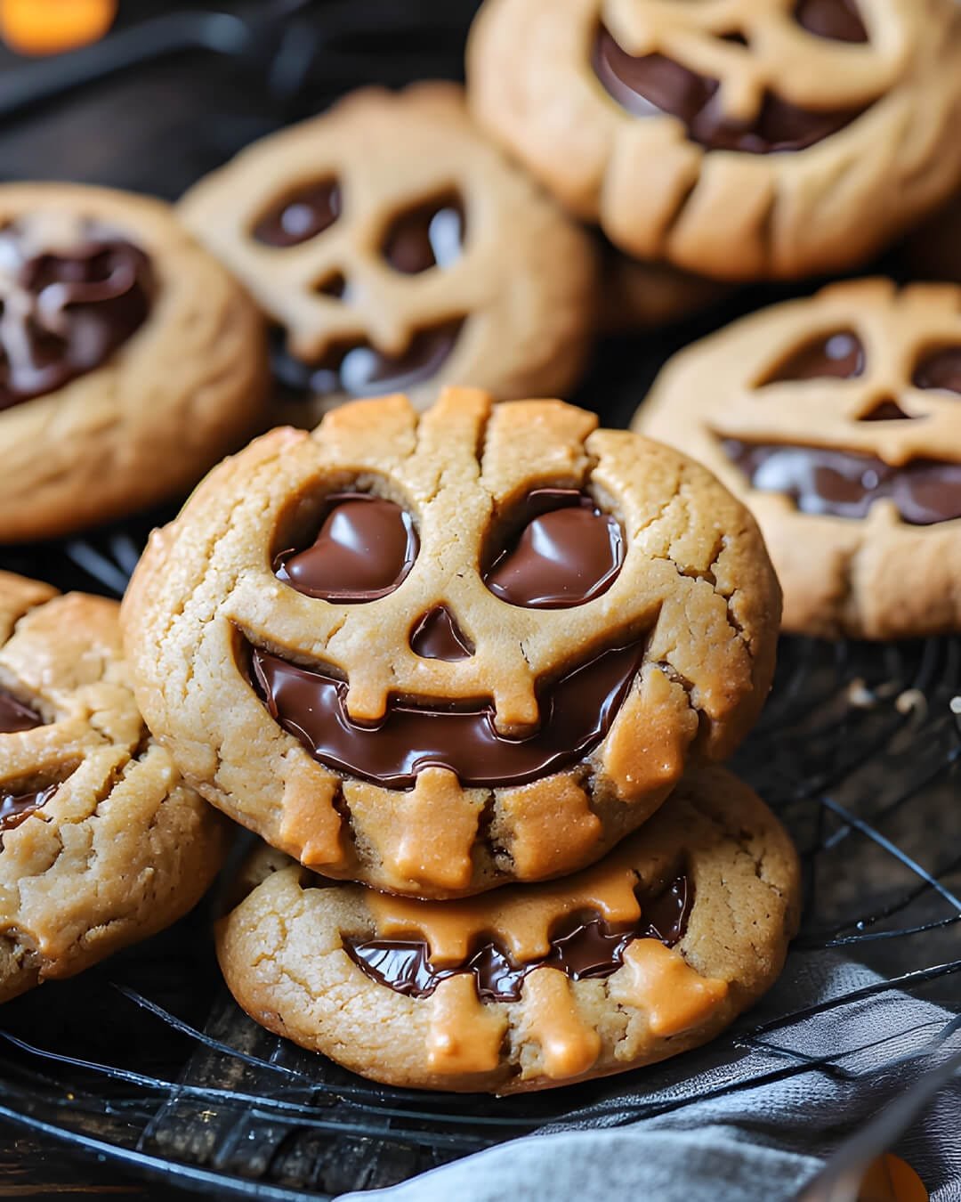 Why this Milk Chocolate Stuffed Jack O Lantern Cookies always gets requests family