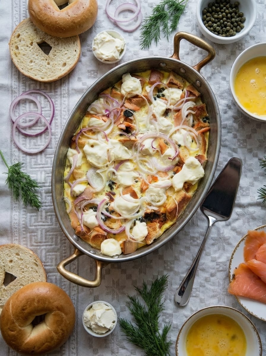 Bagel Cream Cheese Strata Tips