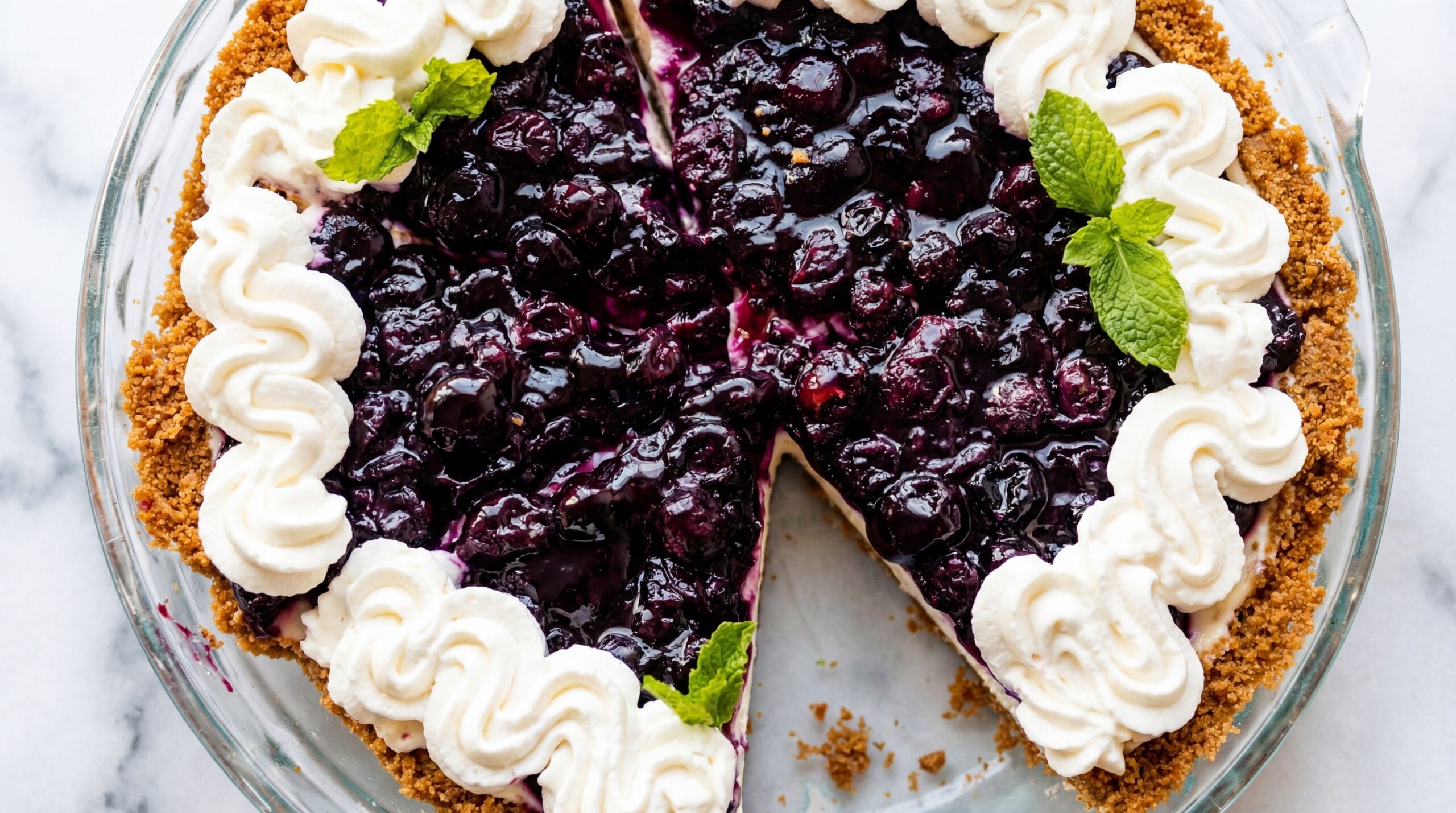 Blueberry Cream Cheese Pie Recipe - Featured Image