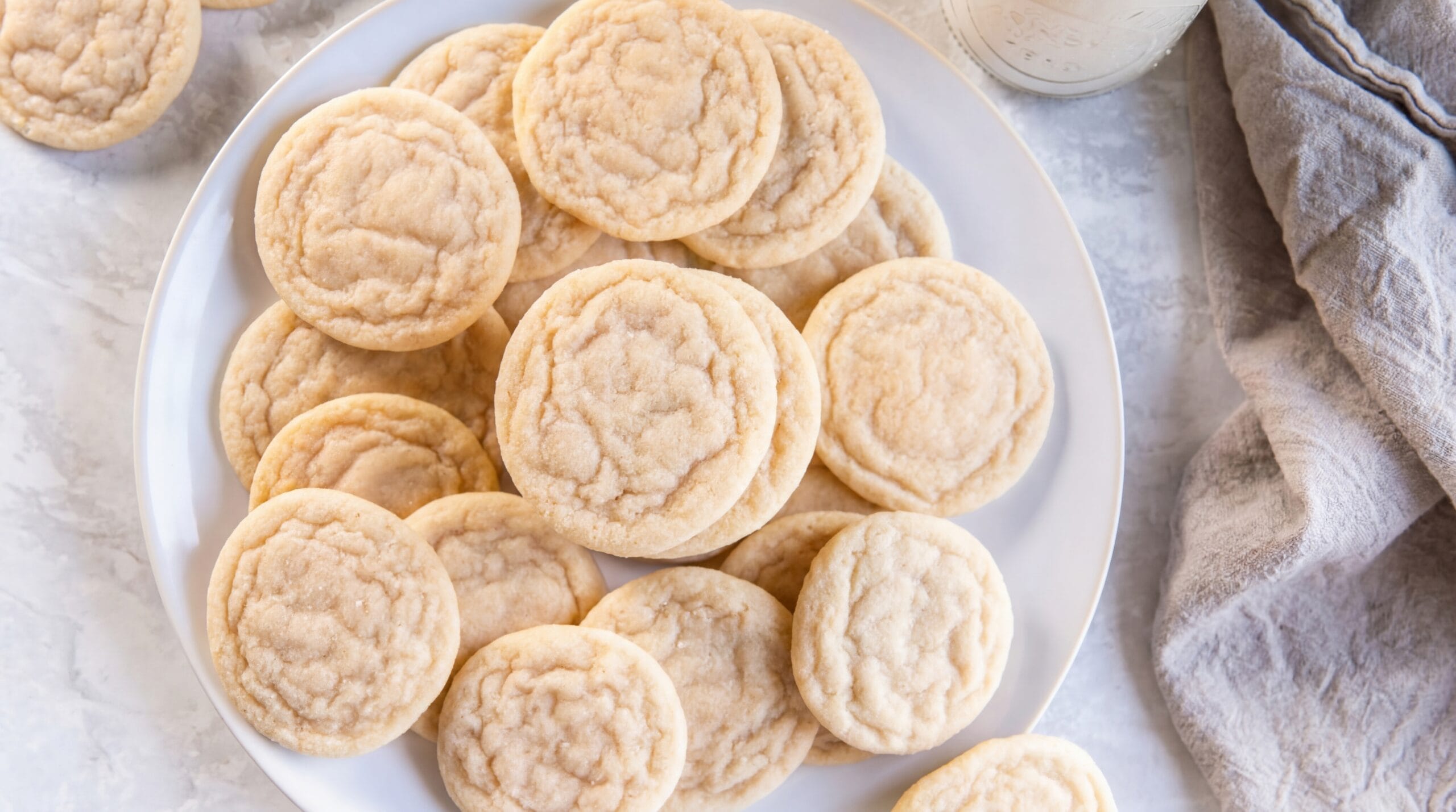 Chewy Sugar Cookies Recipe - Featured Image