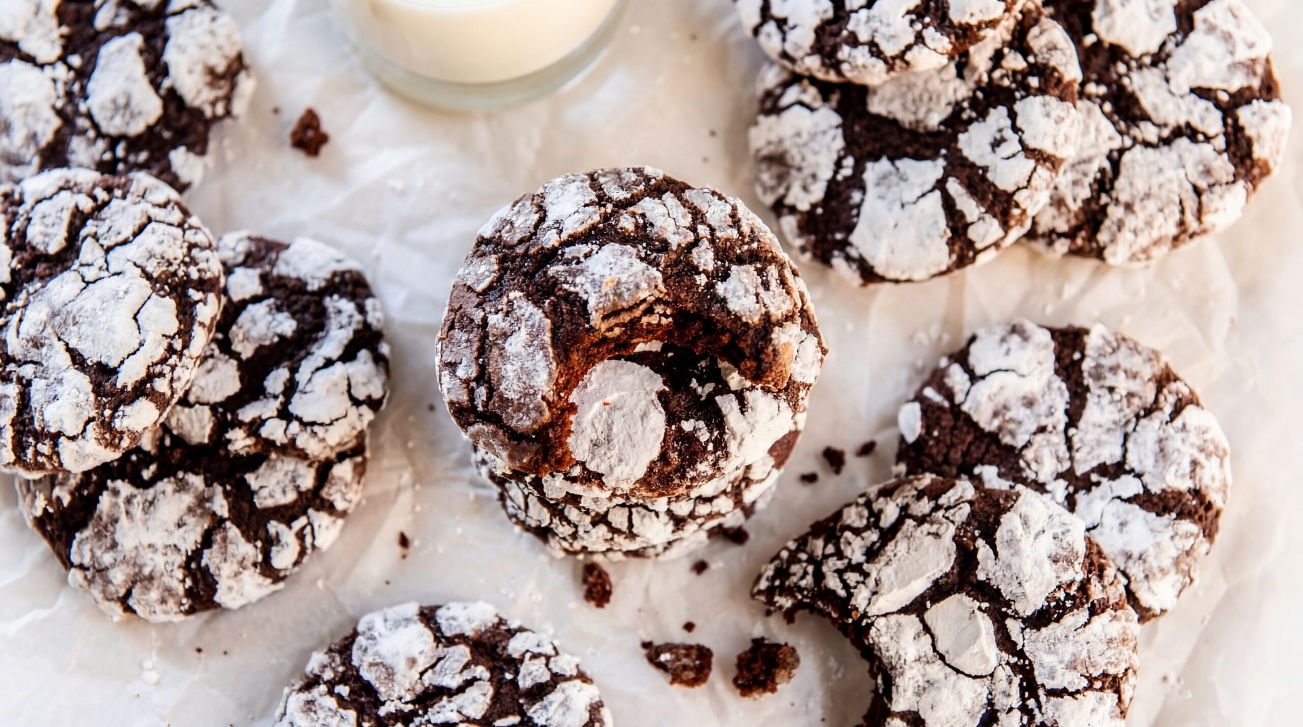 Chocolate Crinkle Cookies Recipe - Featured Image