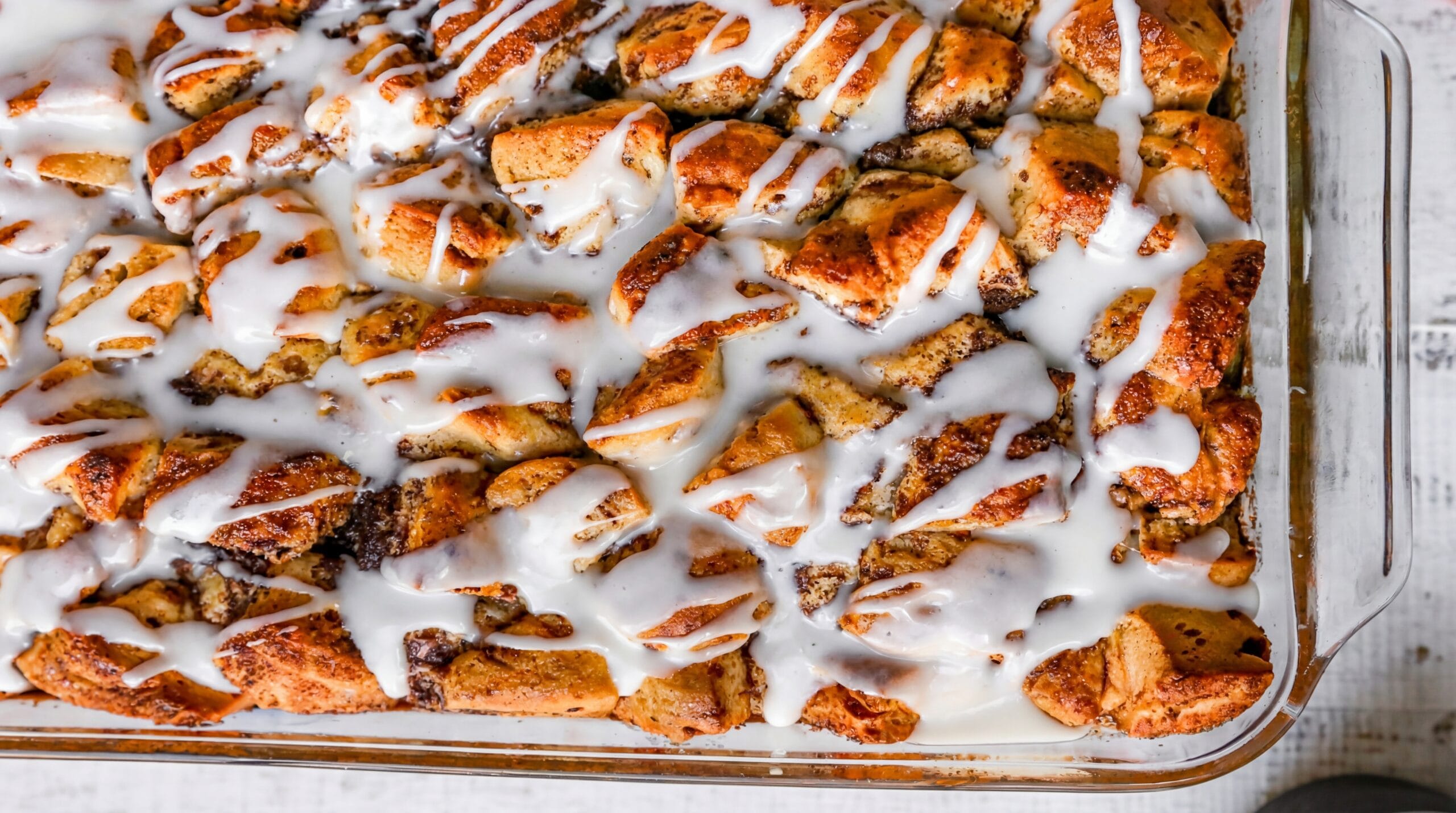 Cinnamon Roll Casserole Recipe - Featured Image