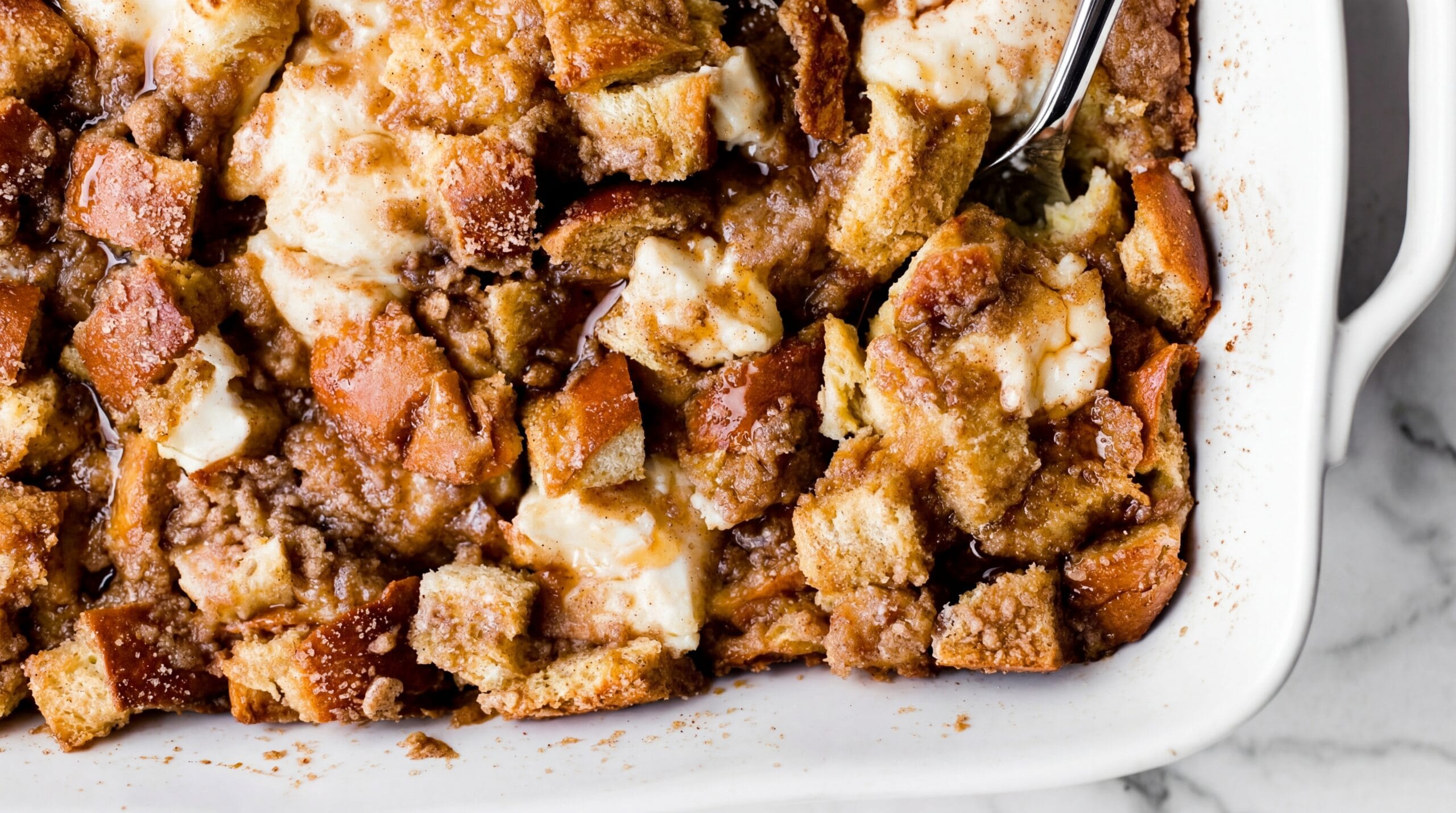 Cream Cheese French Toast Casserole Recipe - Featured Image