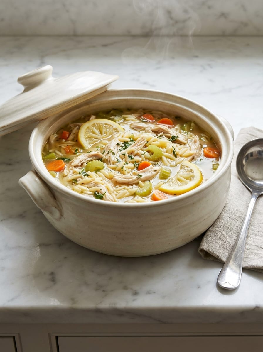 Everything You Need for Perfect Lemon Chicken Orzo Soup