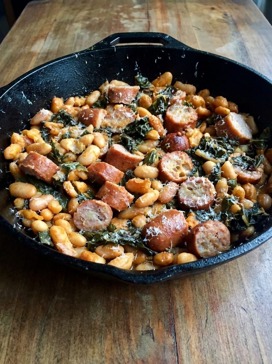 Everything You Need for Perfect Swiss Chard with Cannellini Beans and Sausage