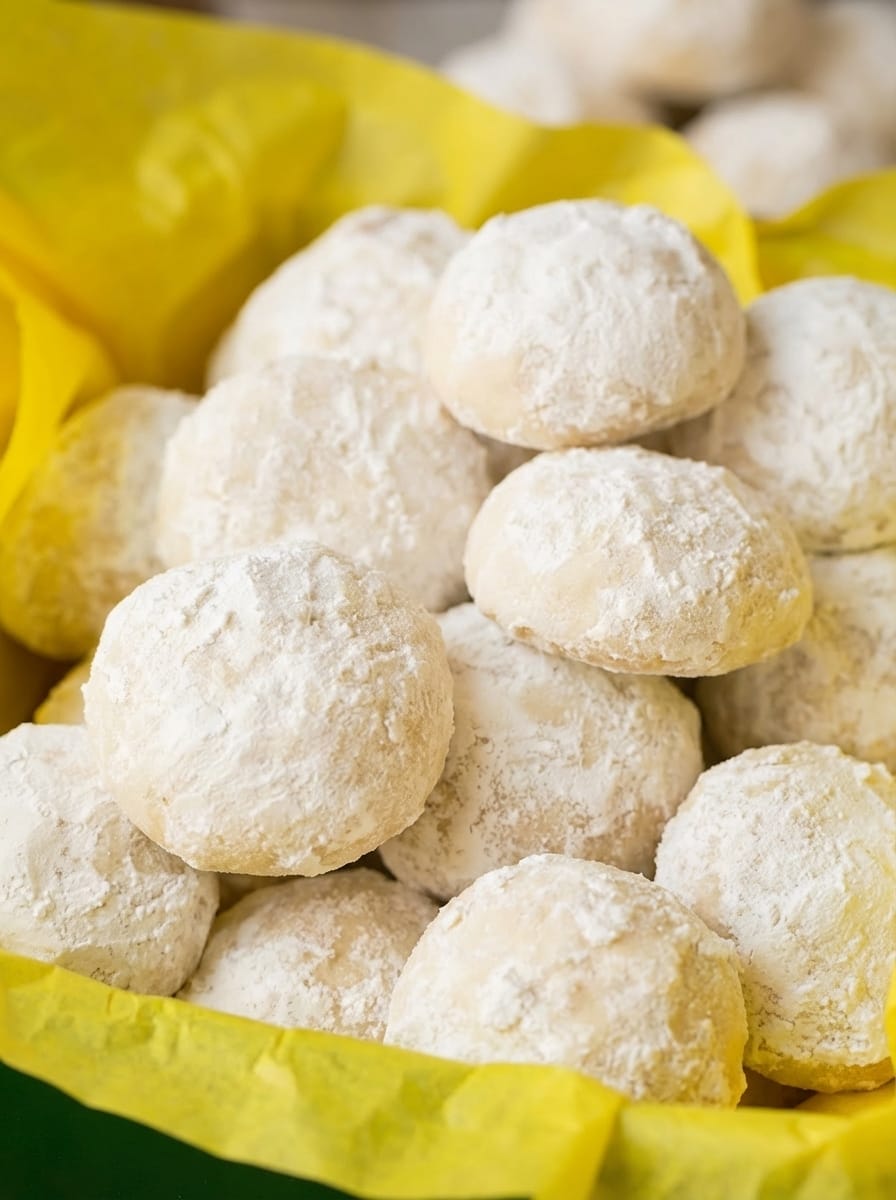 Gathering Your Lemon Snowball Cookies Ingredients