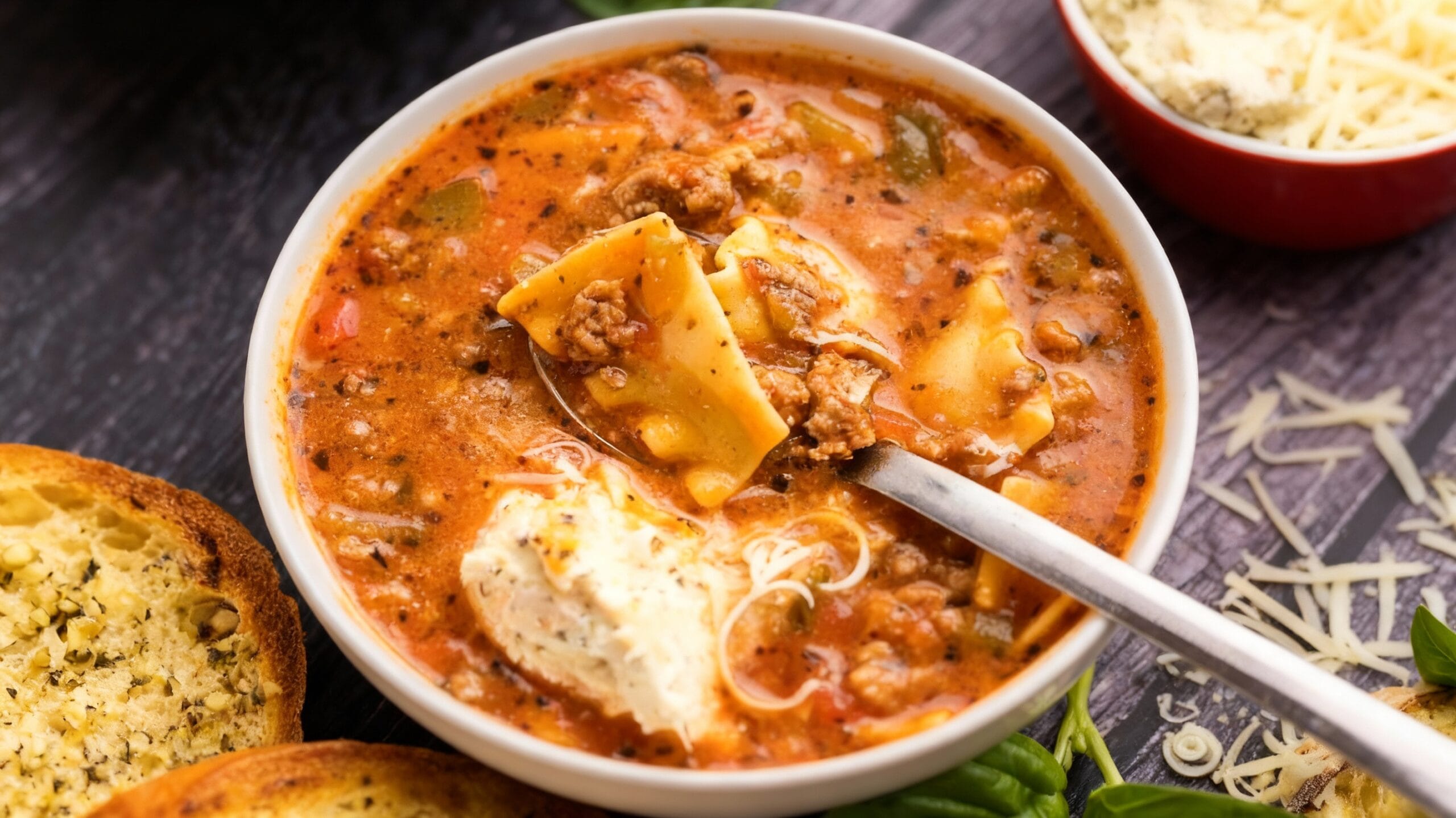 Irresistible Crockpot Lasagna Soup Recipe