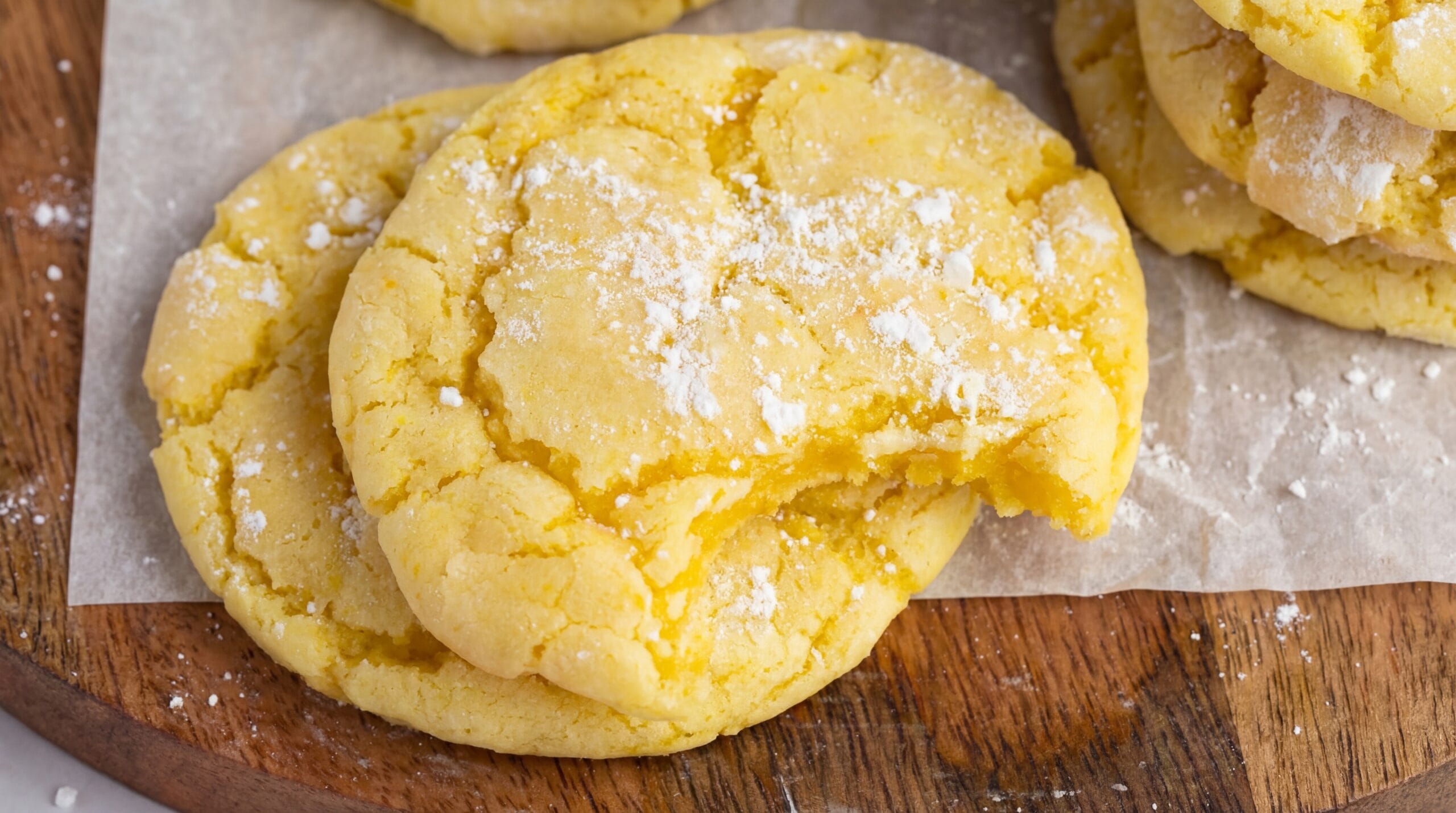 Lemon Cake Mix Cookies Recipe - Featured Image
