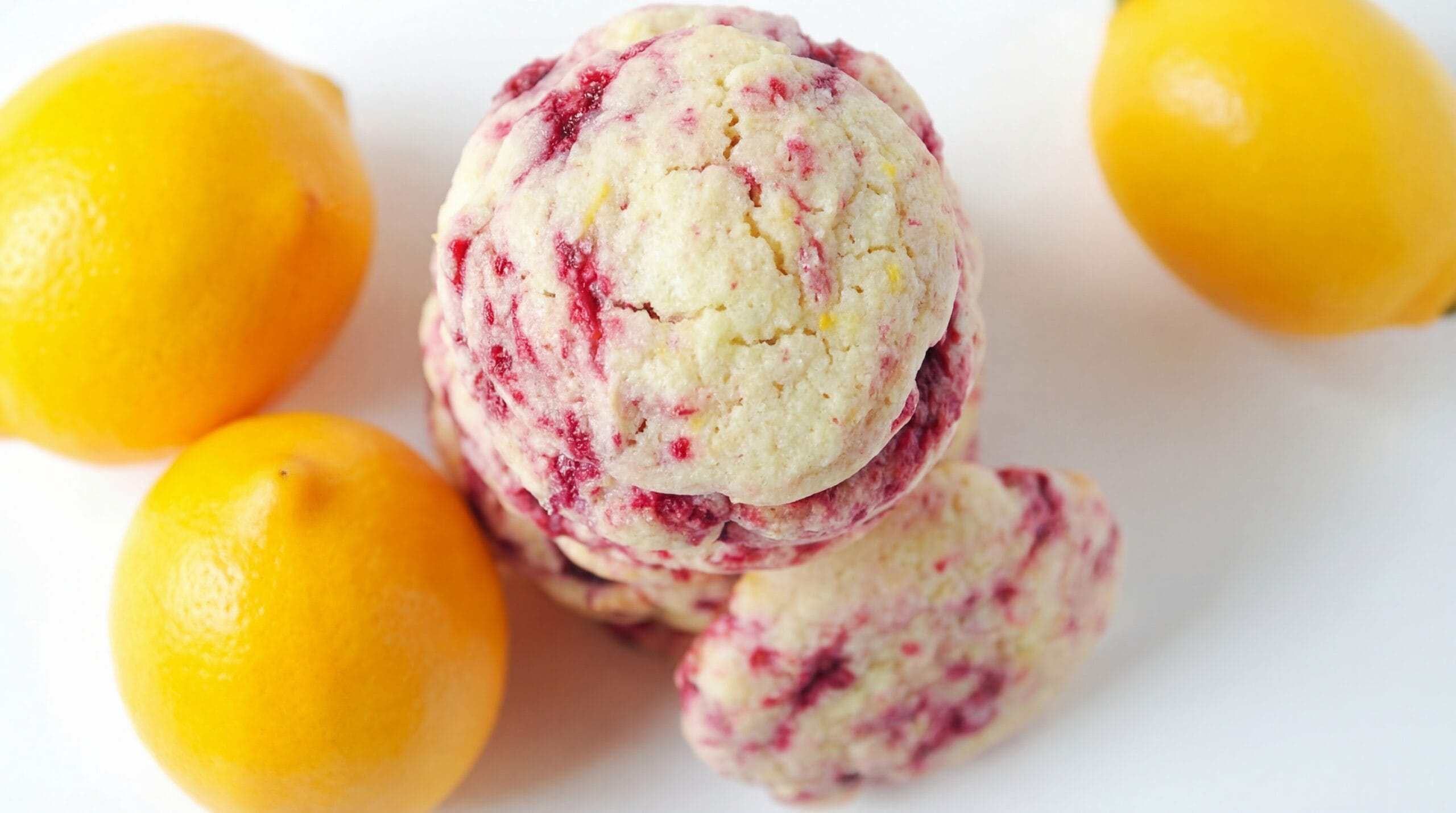 Lemon Raspberry Cookies Recipe - Featured Image