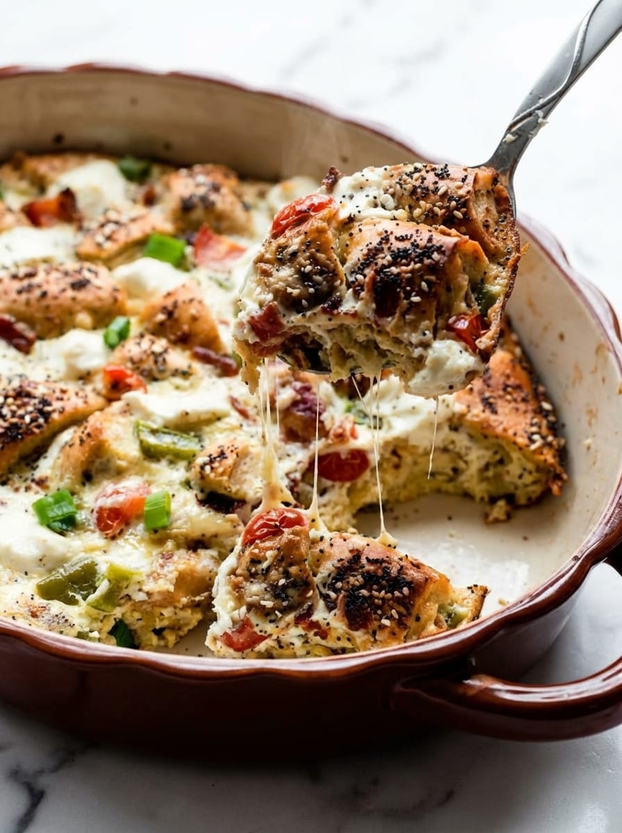 My Method for Everything Bagel Breakfast Casserole