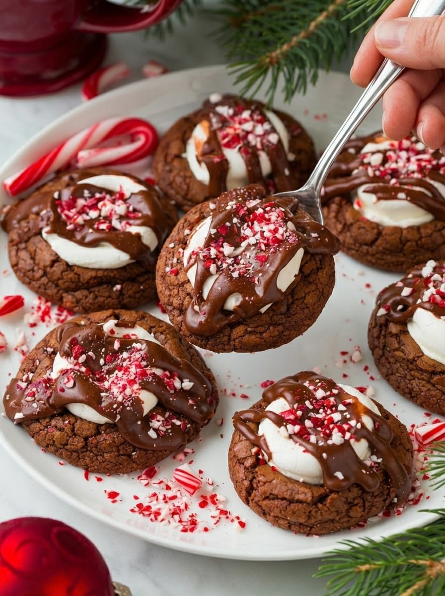 My Method for Peppermint Hot Chocolate Cookies