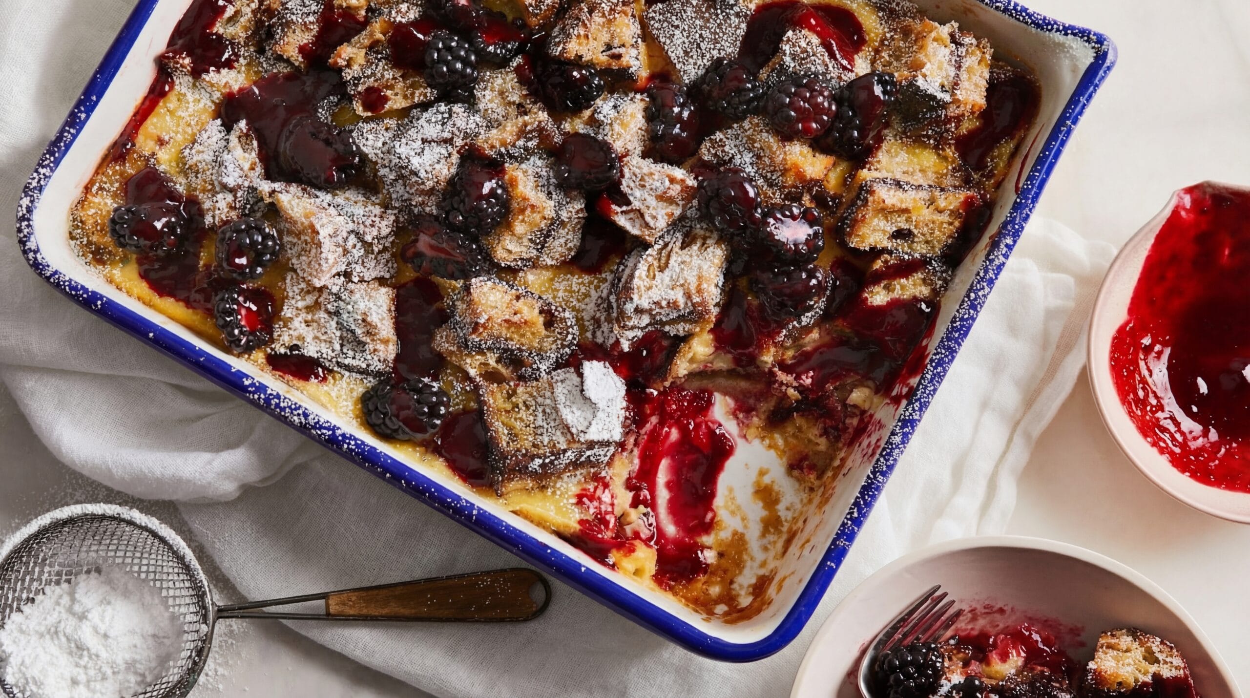 Nutella Bread Pudding Recipe - Featured Image