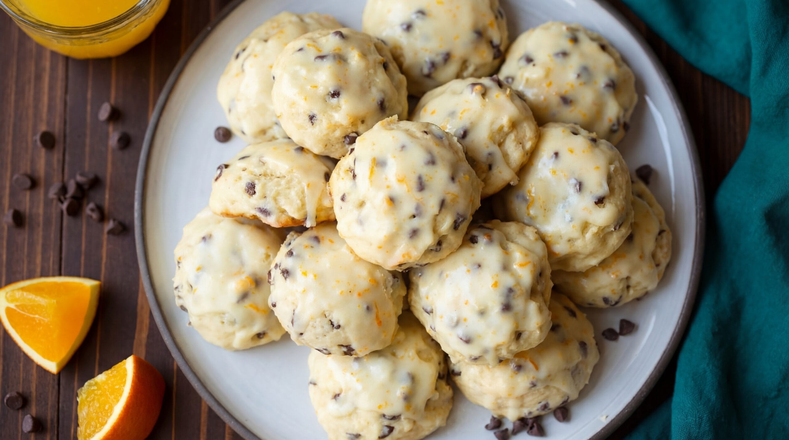 Orange Chocolate Chip Ricotta Cookies Recipe - Featured Image