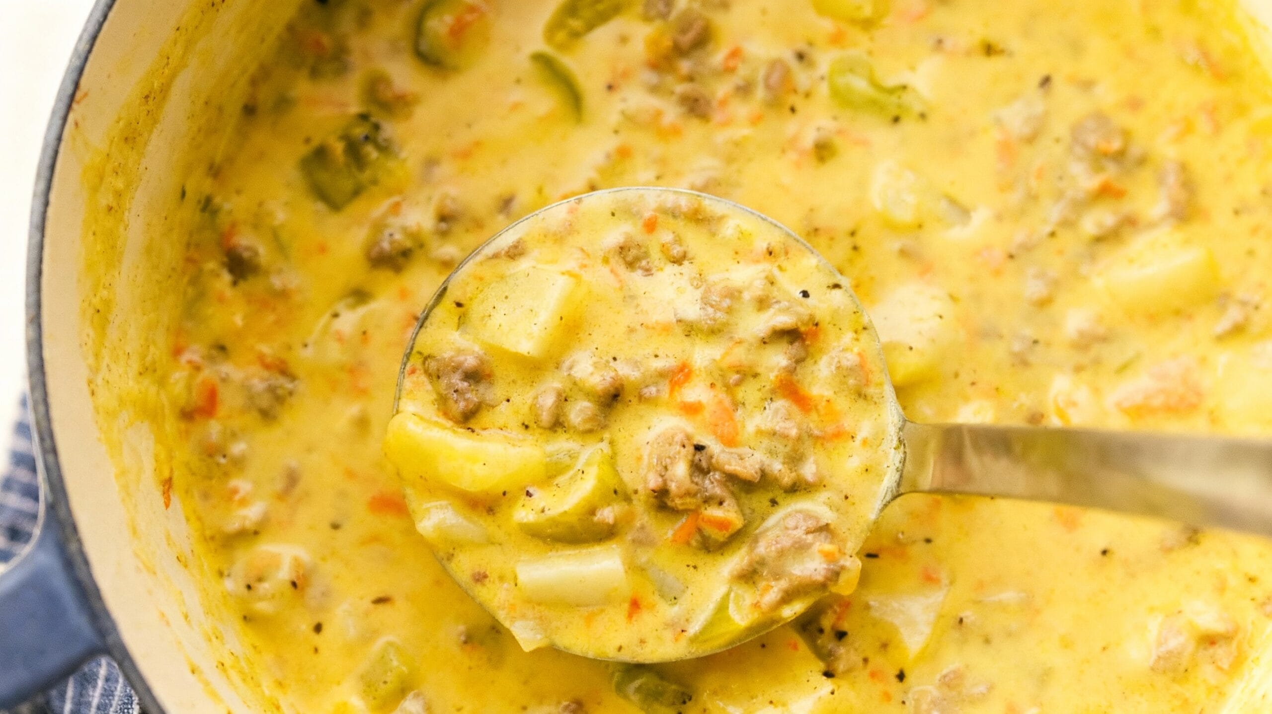 Quick Easy Cheeseburger Soup Recipe