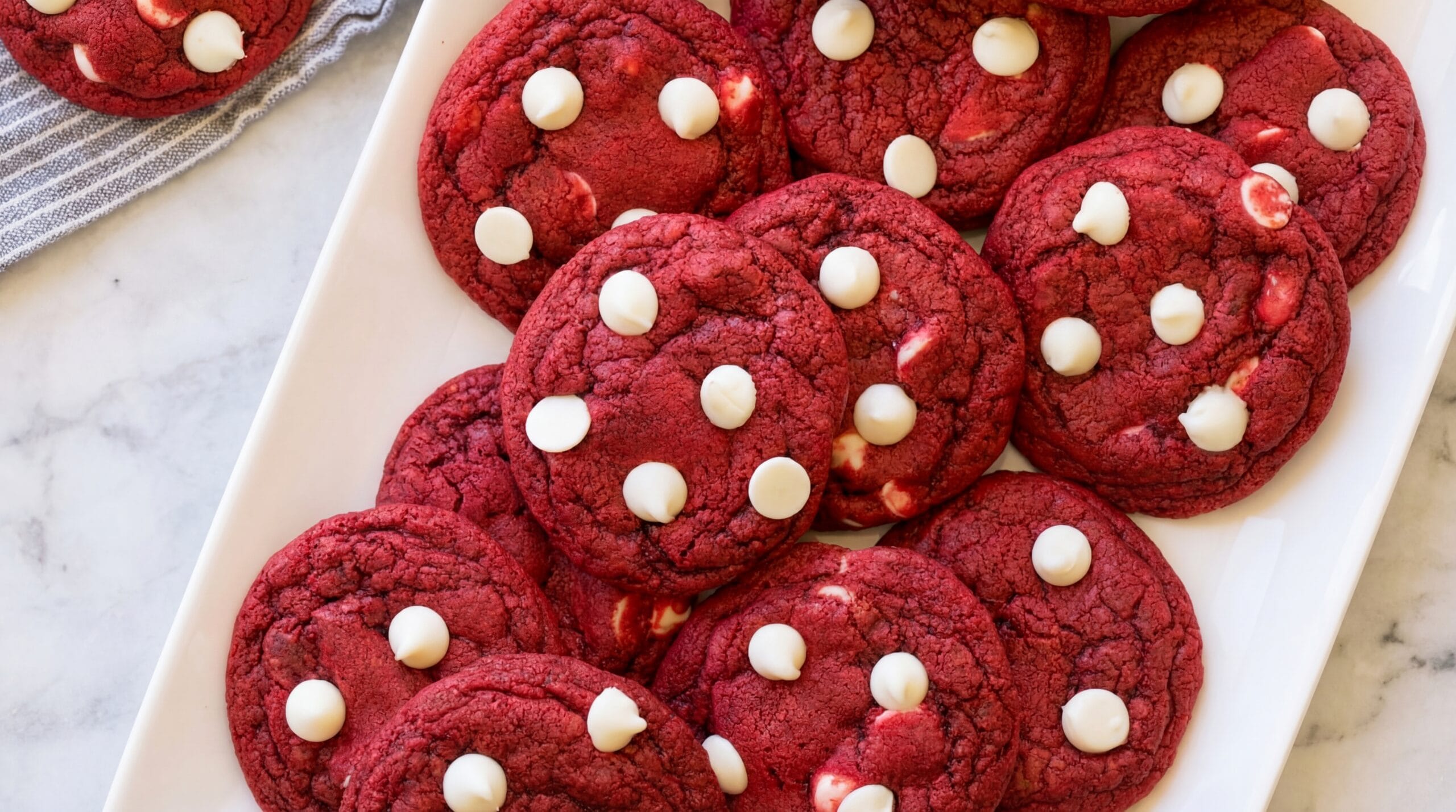 Red Velvet Cookies Recipe - Featured Image