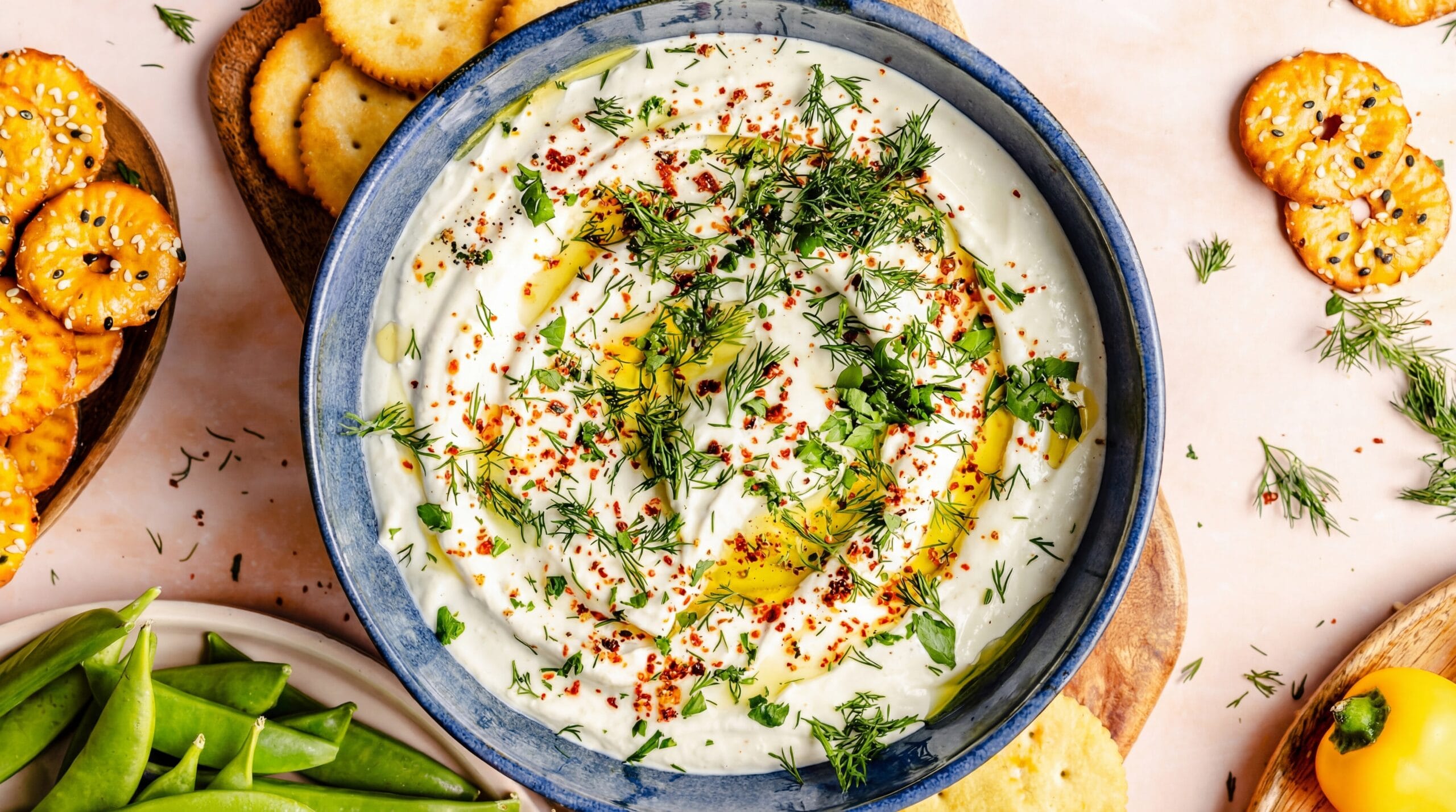 Roasted Garlic Feta Dip Recipe - Featured Image