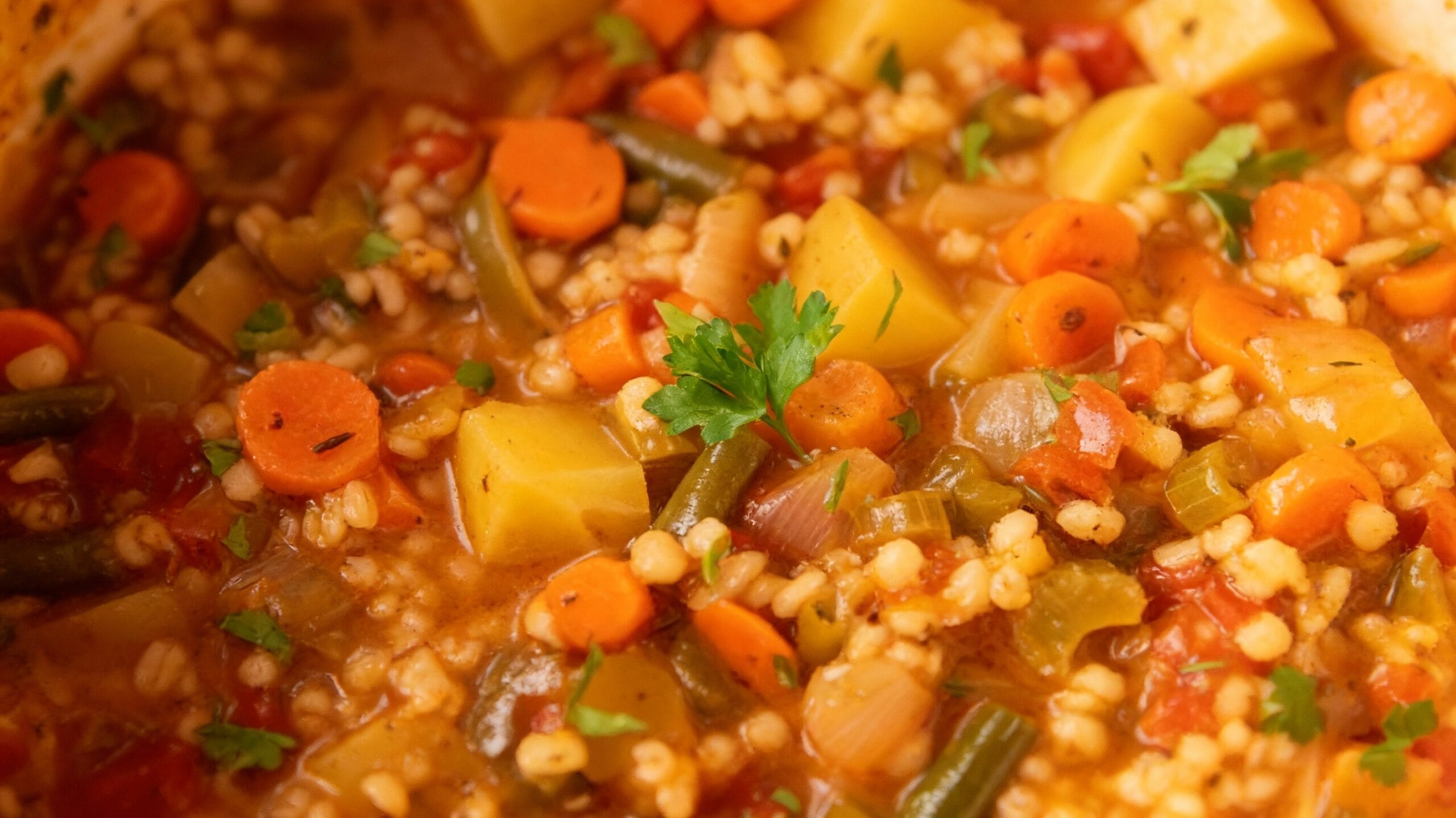 Savory Vegetable Barley Soup Recipe