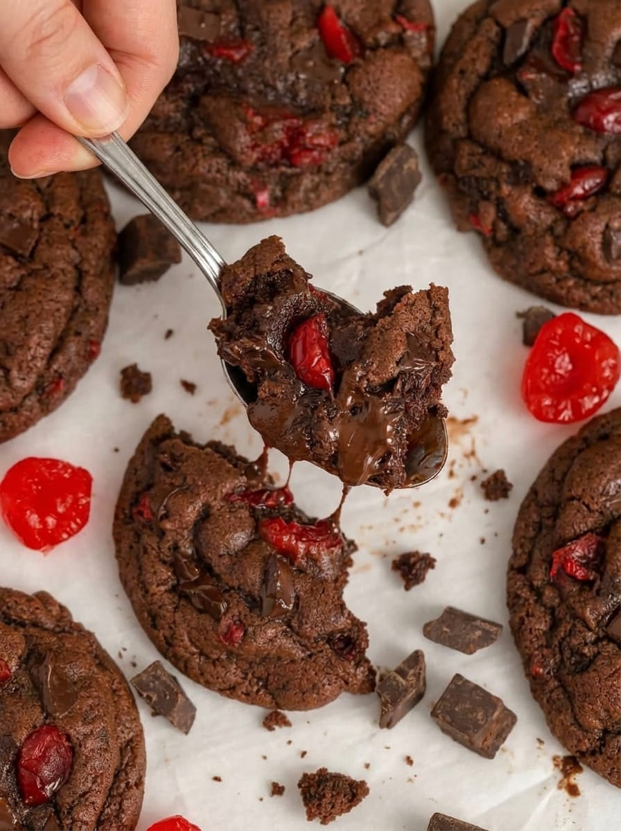 Step-by-Step Chocolate Cherry Cookies Method