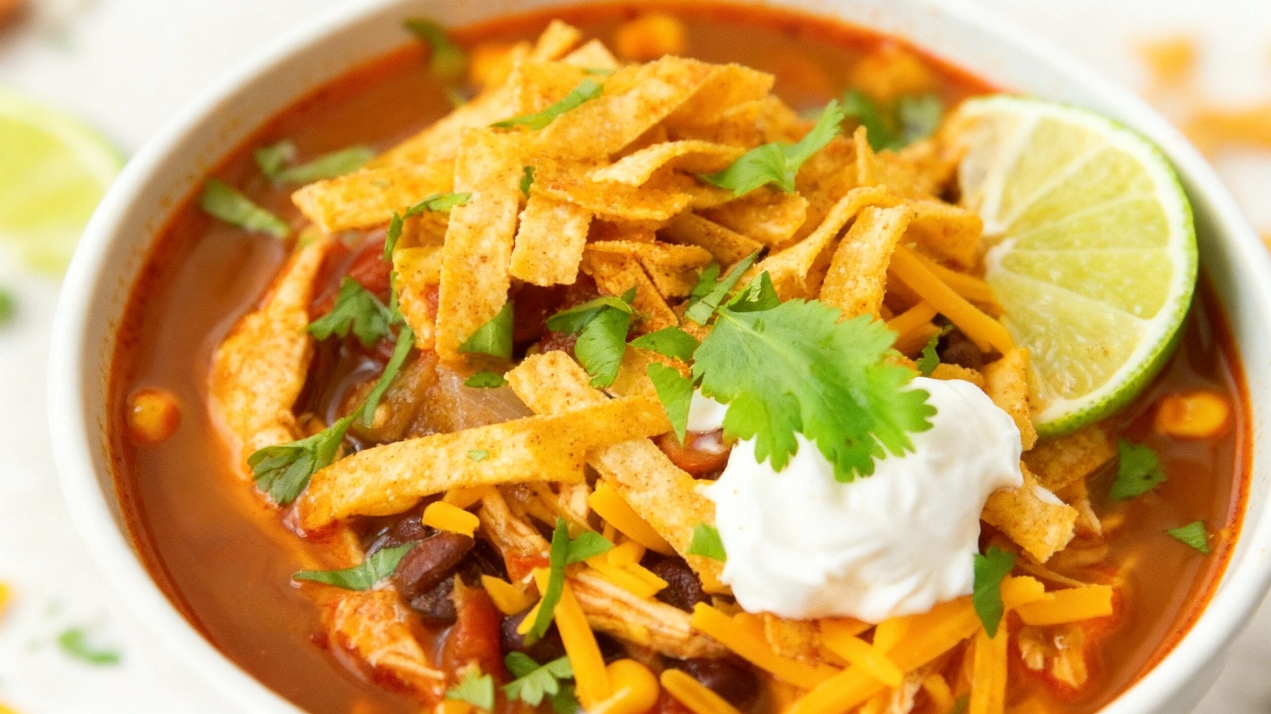Ultimate Easy Chicken Enchilada Soup