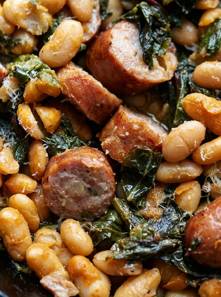 What Makes This Swiss Chard with Cannellini Beans and Sausage a Keeper