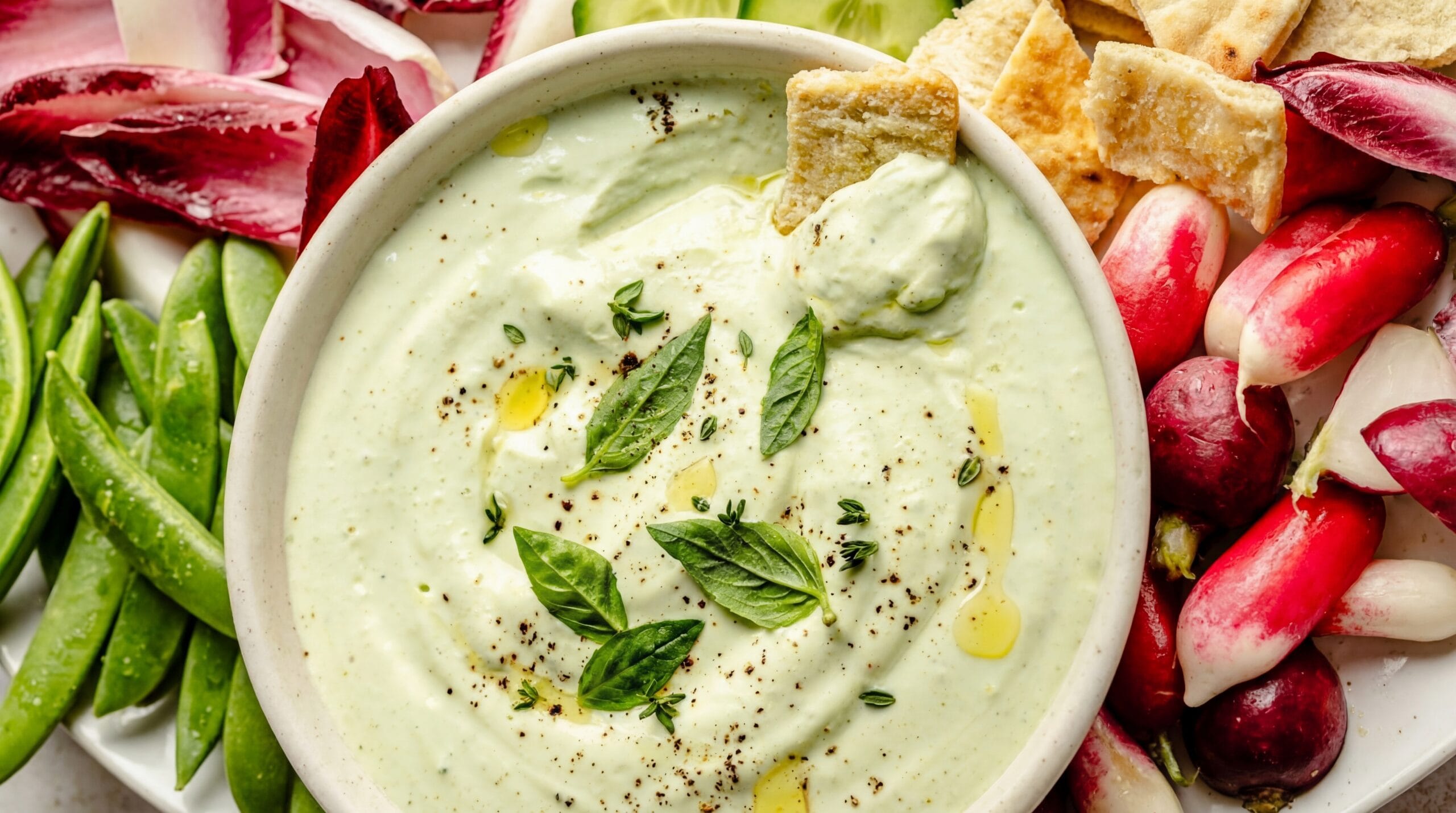 garlic and herb cottage cheese dip Recipe - Featured Image