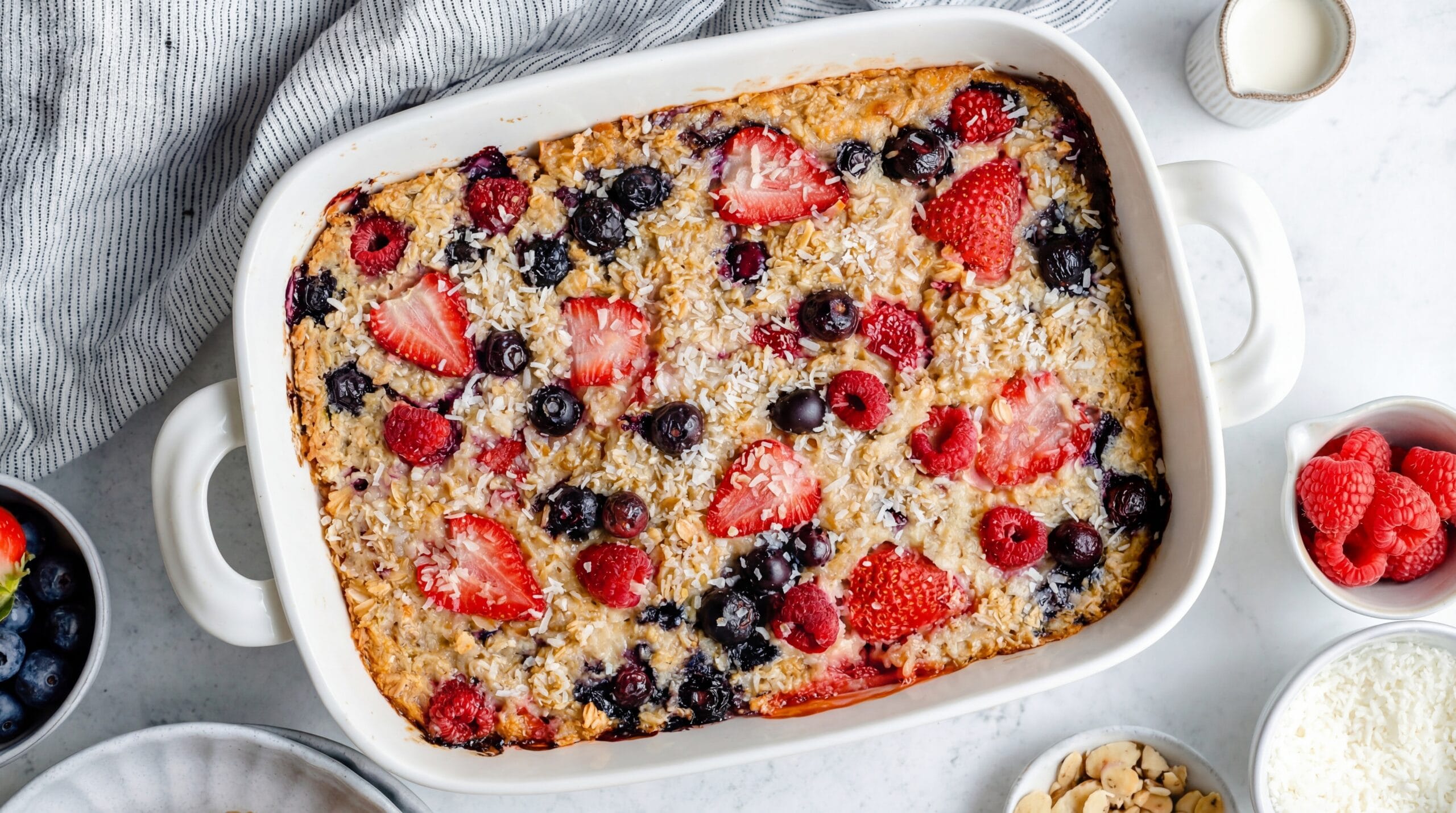 triple berries baked oatmeal Recipe - Featured Image
