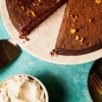 Chocolate clementine torte