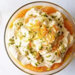 Clementine and prosecco trifle