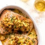 Crab Topped Salmon