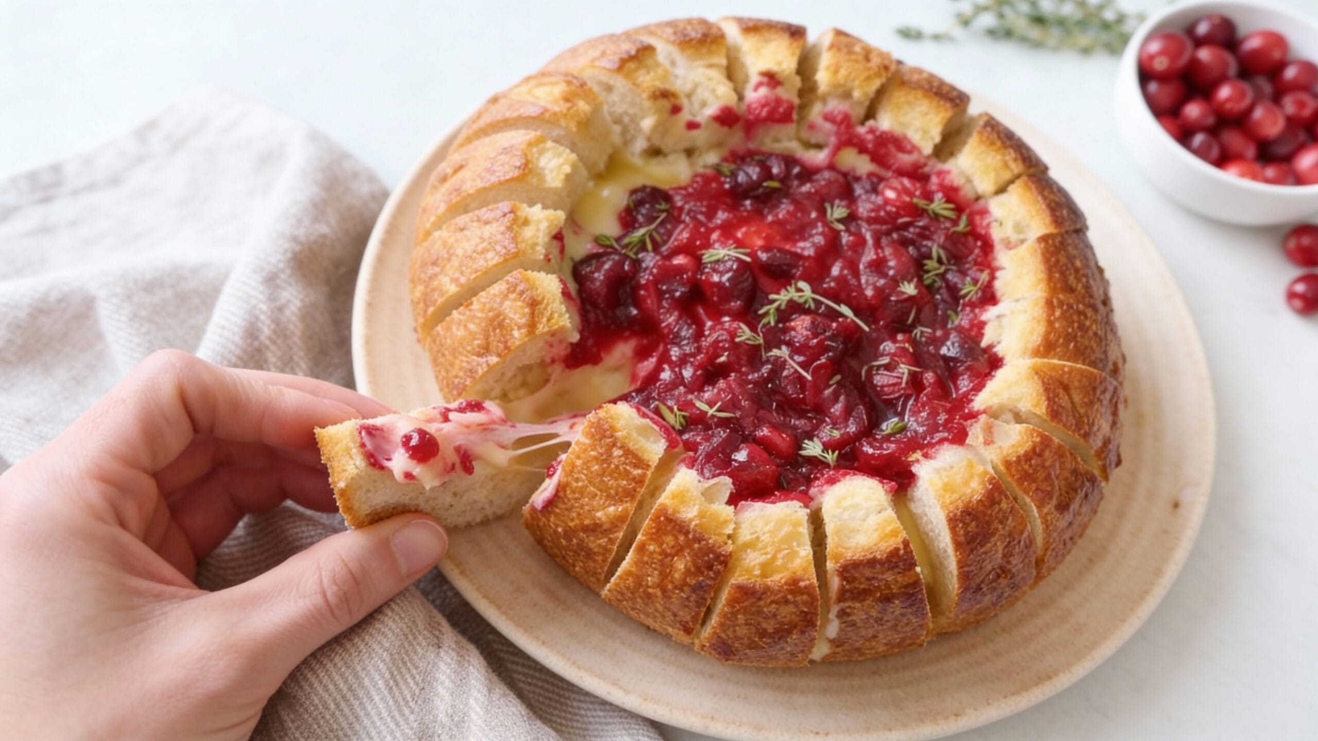 Cranberry Baked Brie