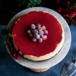 Cranberry Orange Cheesecake